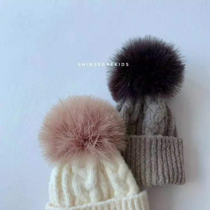 Shinseage Kids - Korean Children Fashion - #kidsstore - Twist Peach Tajo Beanie - 2