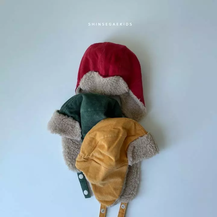 Shinseage Kids - Korean Children Fashion - #minifashionista - Junior Rib Bbogle Earmuffs Hat
