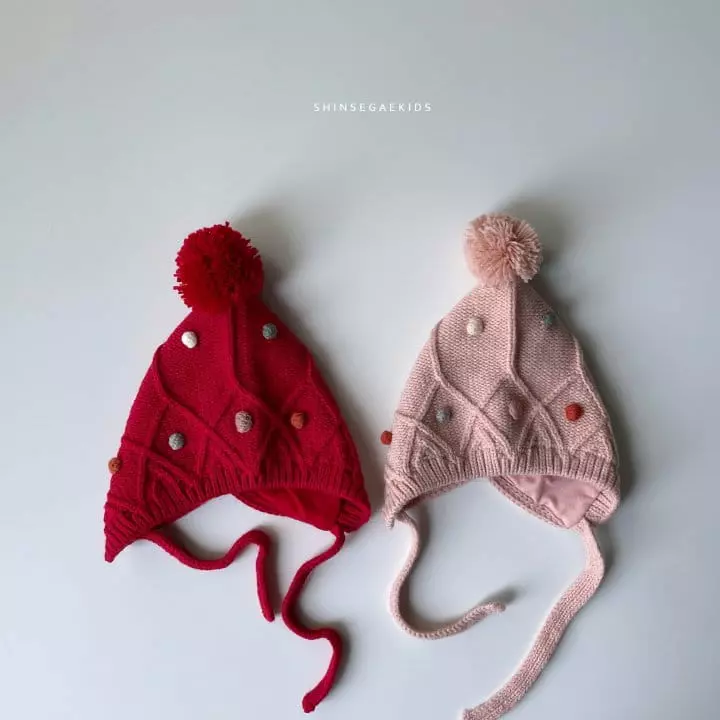 Shinseage Kids - Korean Children Fashion - #todddlerfashion - Pom Bell Bonnet - 2