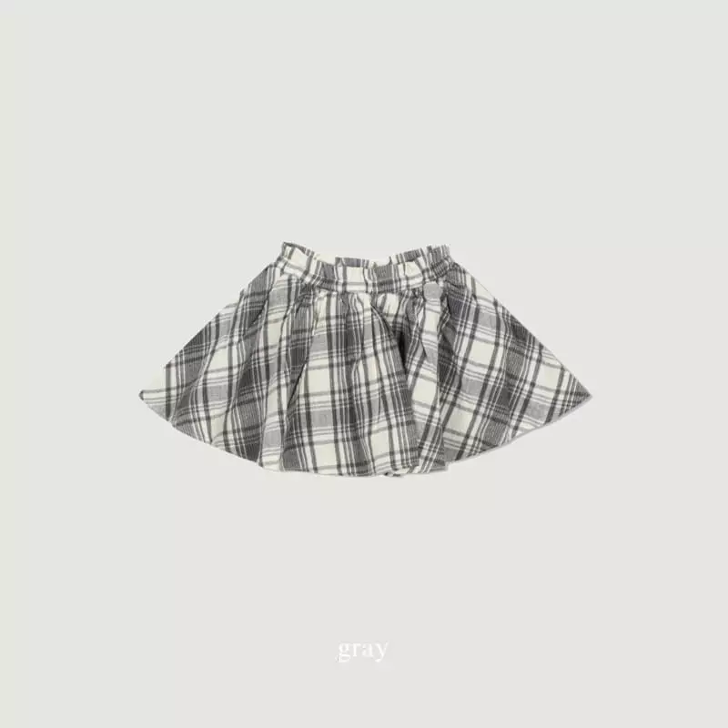 Soye - Korean Children Fashion - #magicofchildhood - Checking Skirt