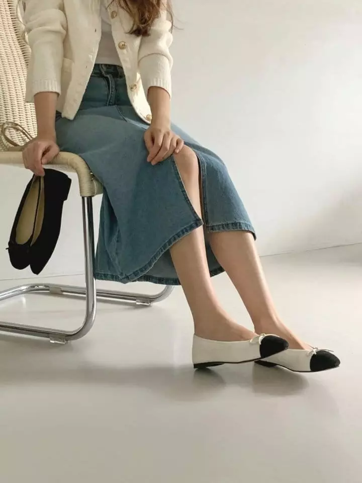 Ssangpa - Korean Women Fashion - #momslook - nv 7308 Flats & Ballerinas - 6