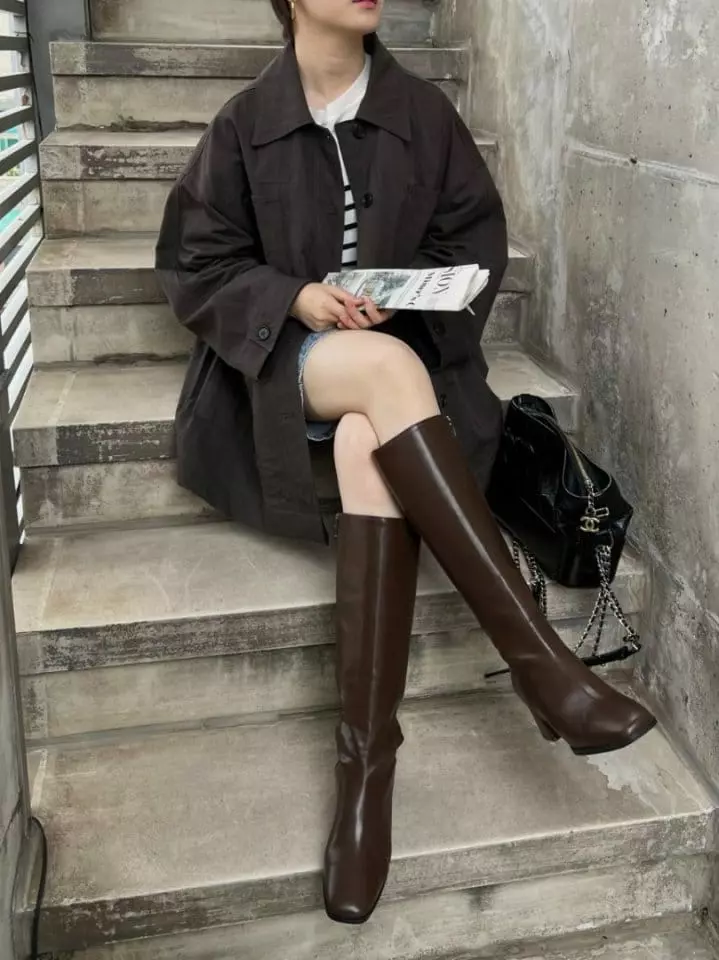 Ssangpa - Korean Women Fashion - #momslook - nv 7305 Boots - 3