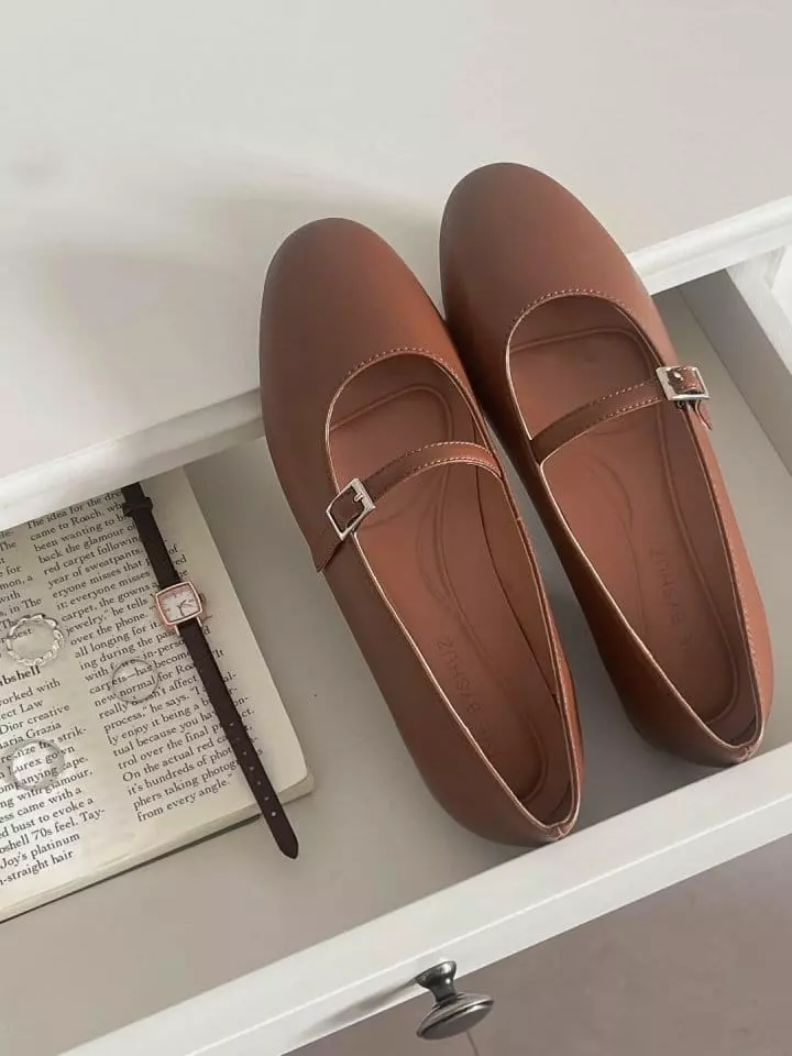Ssangpa - Korean Women Fashion - #momslook - by 018 Flats & Ballerinas - 10