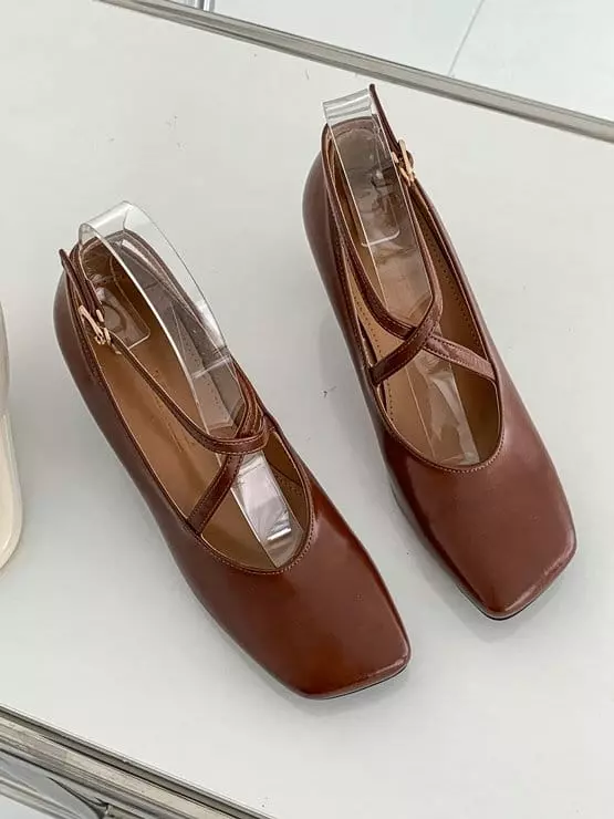 Ssangpa - Korean Women Fashion - #momslook - tm 3070 Flats & Ballerinas - 6