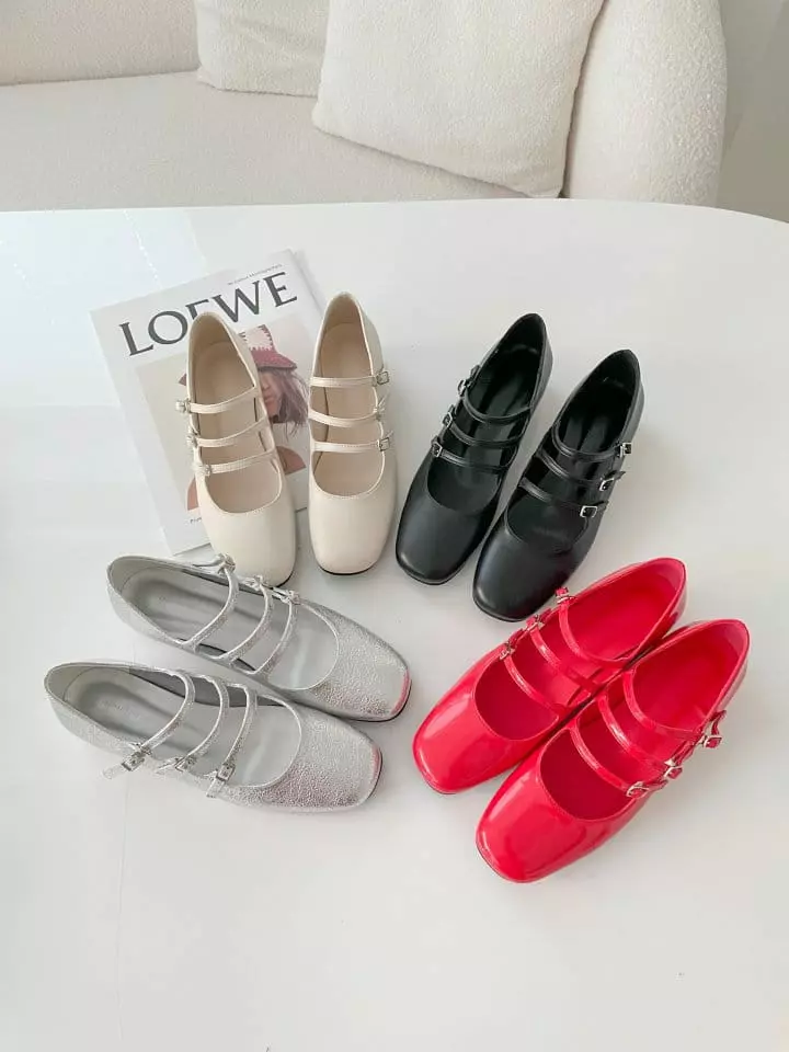 Ssangpa - Korean Women Fashion - #romanticstyle - tm 3046 Flats & Ballerinas - 5