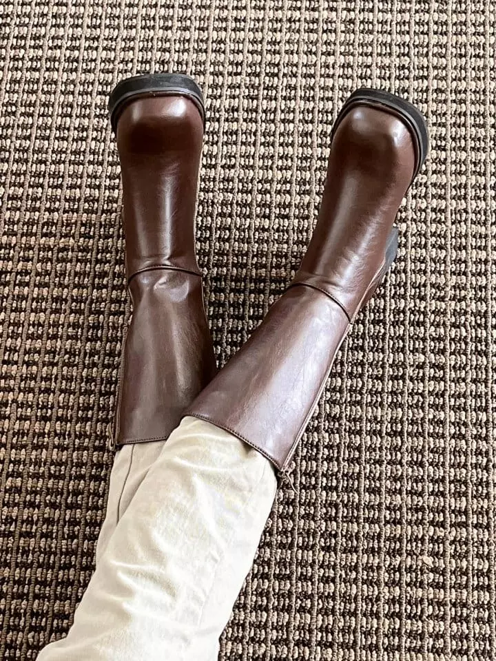 Ssangpa - Korean Women Fashion - #shopsmall - dh 7018 Boots - 3