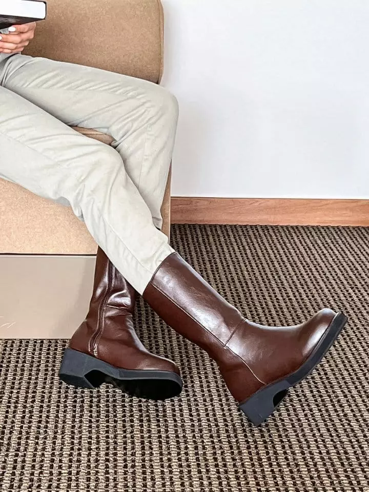 Ssangpa - Korean Women Fashion - #shopsmall - dh 7018 Boots - 4