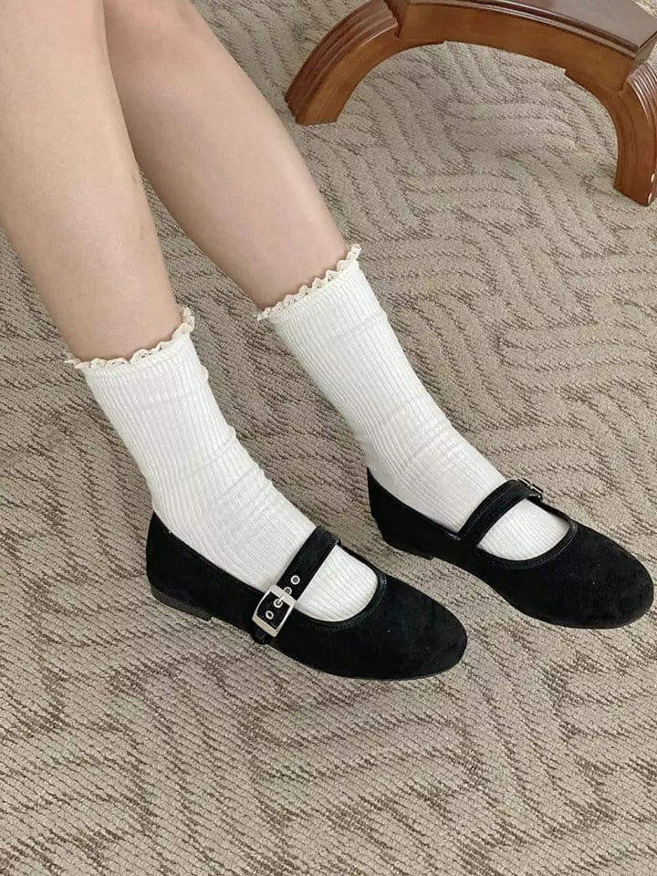 Ssangpa - Korean Women Fashion - #womensfashion - f 1407 Flats & Ballerinas - 11