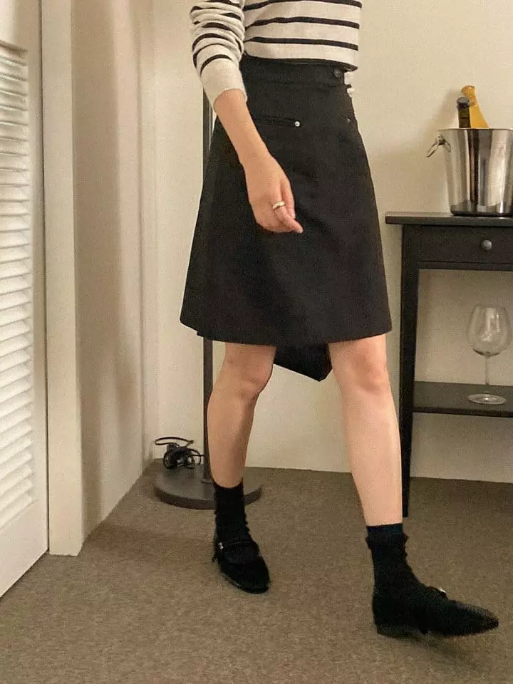 Tahiti - Korean Women Fashion - #momslook - Hidden Midi Skirt - 3