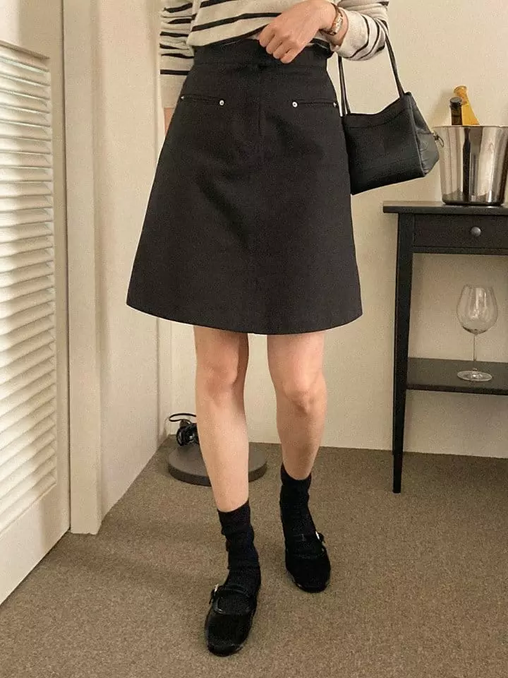 Tahiti - Korean Women Fashion - #thelittlethings - Hidden Midi Skirt - 2