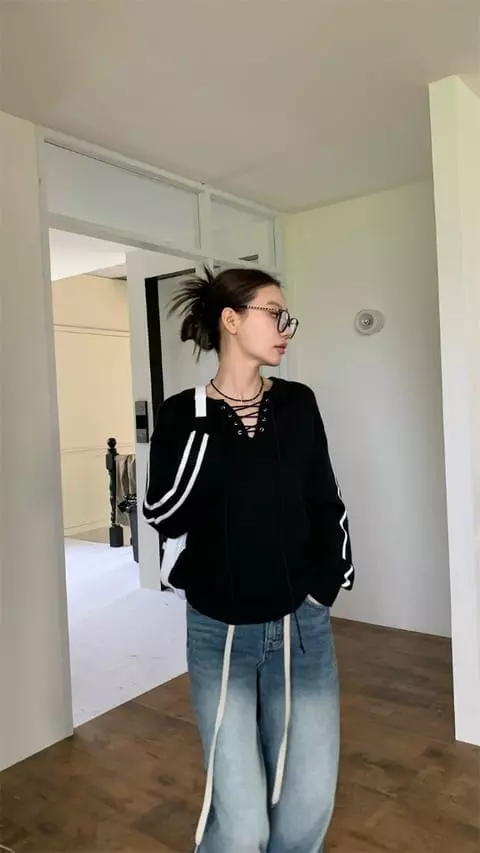 Tails - Korean Women Fashion - #restrostyle - Review Knit Tee - 6