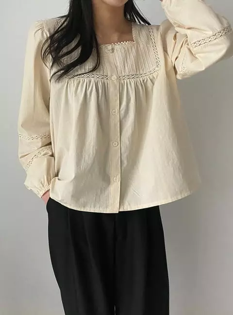 Tails - Korean Women Fashion - #romanticstyle - Lay Blouse - 5