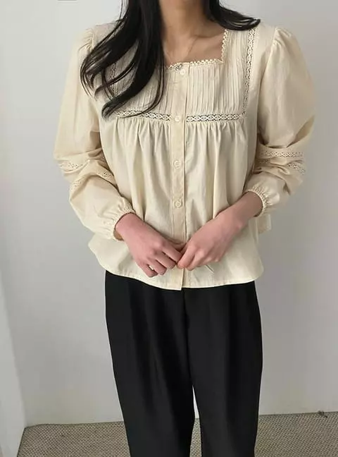 Tails - Korean Women Fashion - #thatsdarling - Lay Blouse - 7