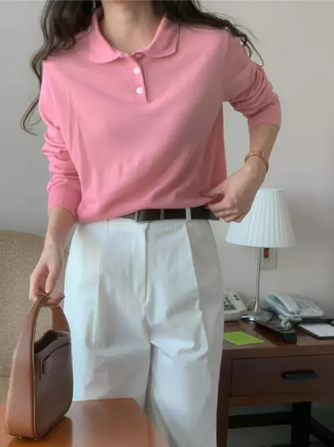 Tails - Korean Women Fashion - #vintageinspired - Iku Knit Tee - 9