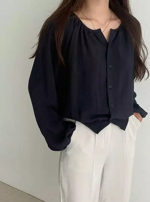 Tails - Korean Women Fashion - #vintageinspired - Shooting Blouse - 6