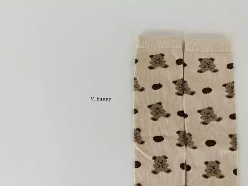 V Bunny - Korean Children Fashion - #discoveringself - Cookie Socks Set - 3