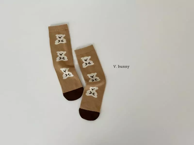 V Bunny - Korean Children Fashion - #discoveringself - Cookie Socks Set - 4