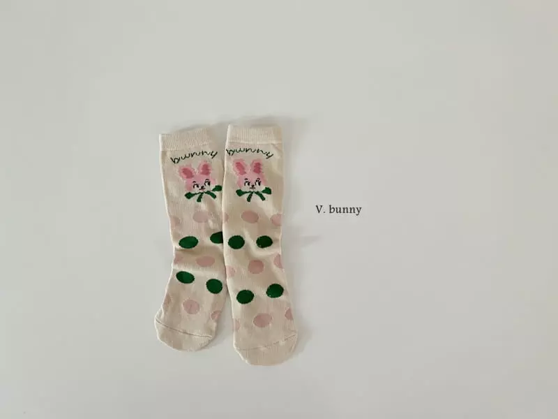 V Bunny - Korean Children Fashion - #fashionkids - Moi Socks Set - 2