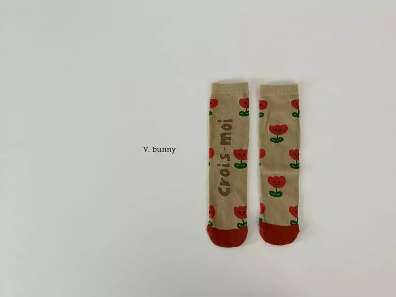 V Bunny - Korean Children Fashion - #kidsshorts - Moi Socks Set - 4