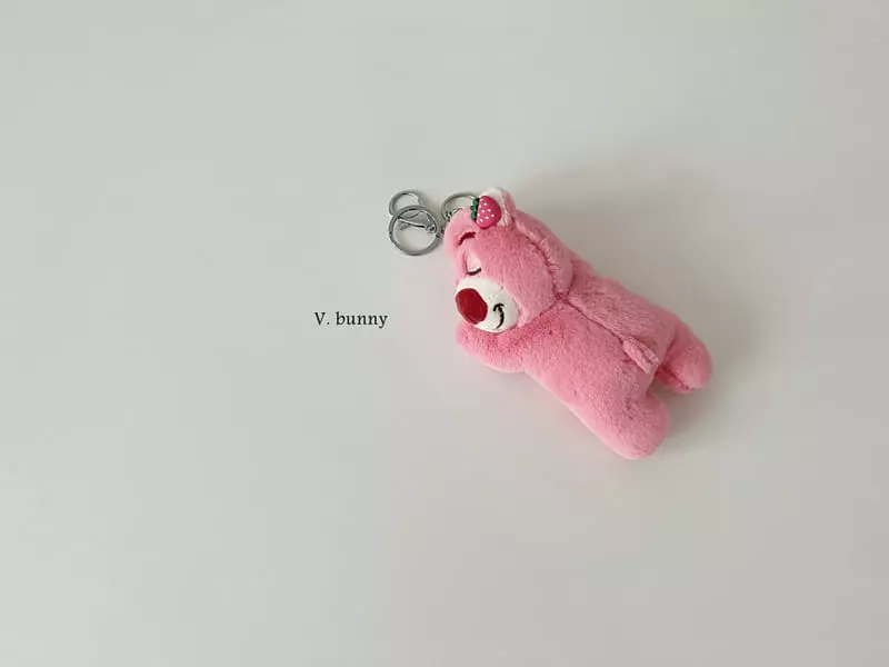 V Bunny - Korean Children Fashion - #kidzfashiontrend - Pink Bear Kye Ring - 2