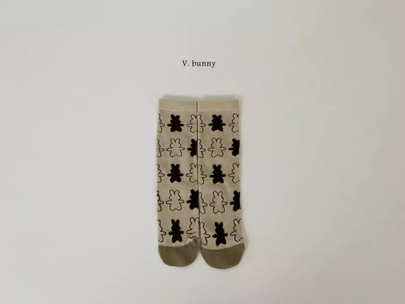 V Bunny - Korean Children Fashion - #prettylittlegirls - Shadow Socks Set - 6