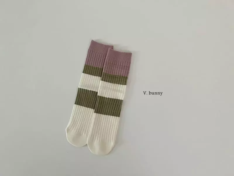V Bunny - Korean Children Fashion - #toddlerclothing - Diamond Socks Set - 7