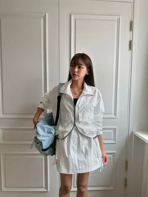 Vanilla - Korean Women Fashion - #momslook - Zipper Pocker Set - 2