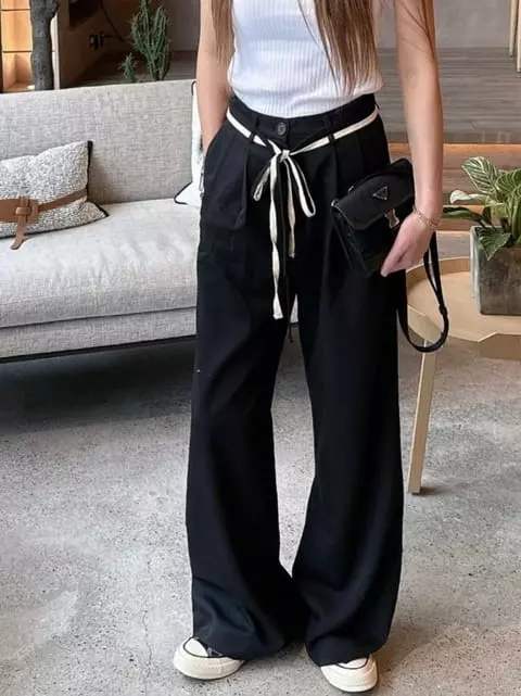 Vanilla - Korean Women Fashion - #womensfashion - Strap Pants - 4