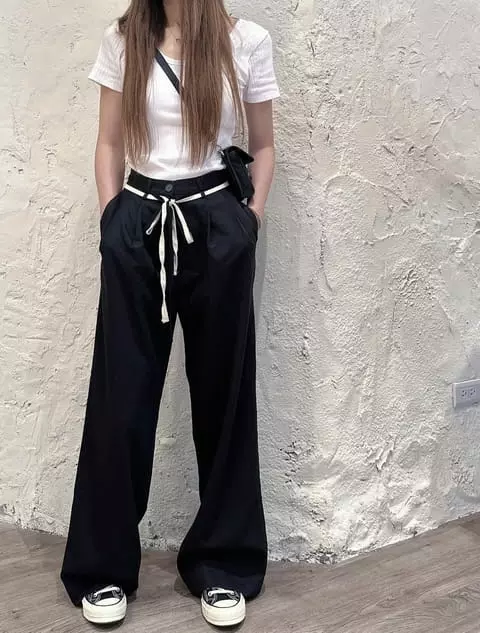 Vanilla - Korean Women Fashion - #momslook - Strap Pants - 6
