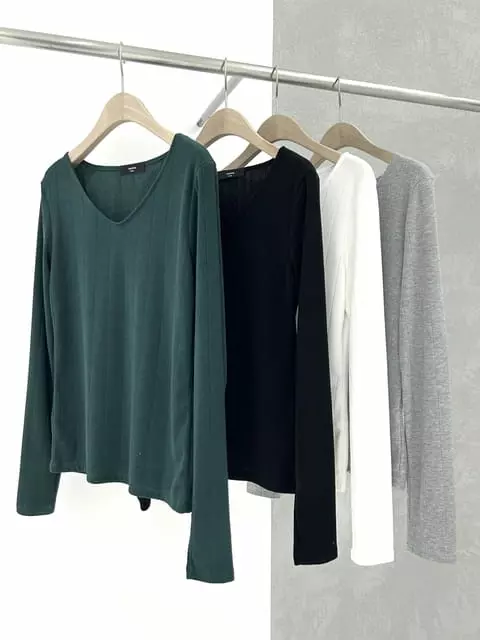 Vanilla - Korean Women Fashion - #momslook - V Rin Tee - 8