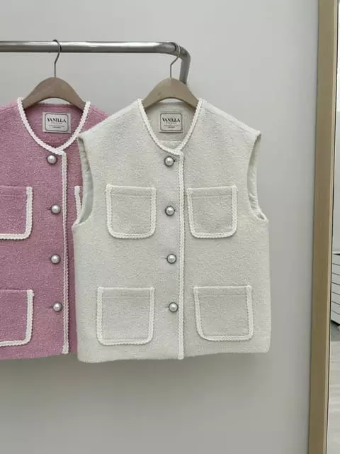 Vanilla - Korean Women Fashion - #momslook - Boxy Pocket Vest - 7