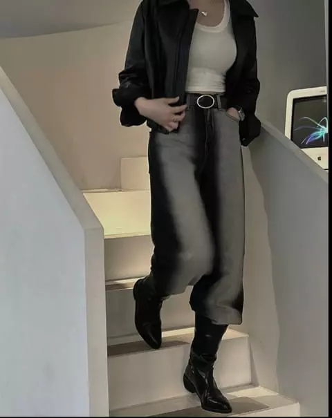 Vanilla - Korean Women Fashion - #momslook - 2377 Washing Jeans - 9