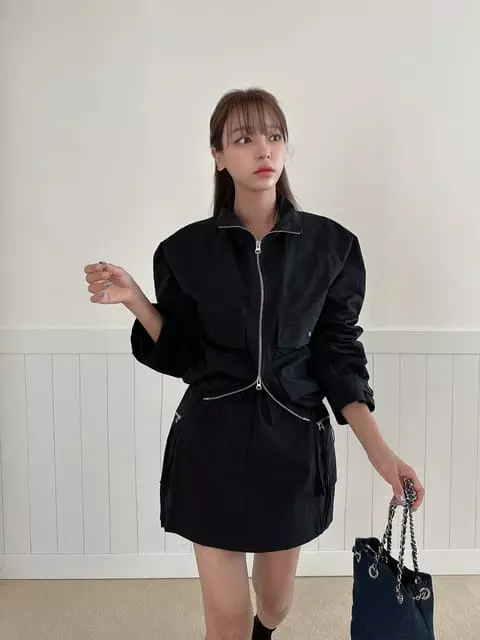 Vanilla - Korean Women Fashion - #womensfashion - Zipper Pocker Set - 11