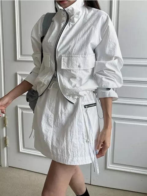 Vanilla - Korean Women Fashion - #womensfashion - Zipper Twin Skirt - 10