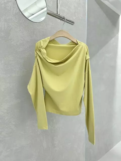 Vanilla - Korean Women Fashion - #womensfashion - Open Shoulder Tee - 3