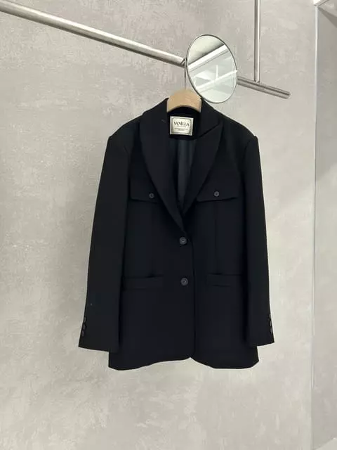 Vanilla - Korean Women Fashion - #womensfashion - Unbal Neck Pocket Jacket - 2