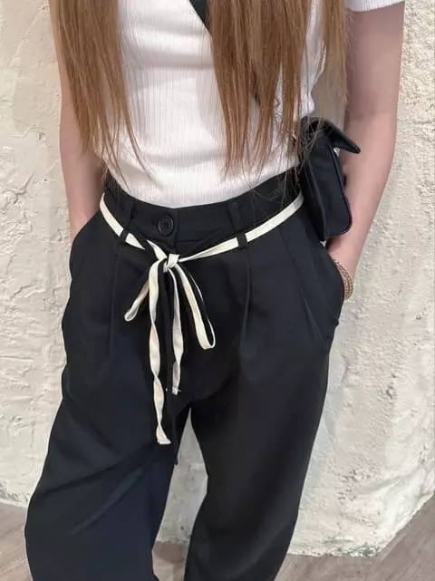 Vanilla - Korean Women Fashion - #womensfashion - Strap Pants - 5