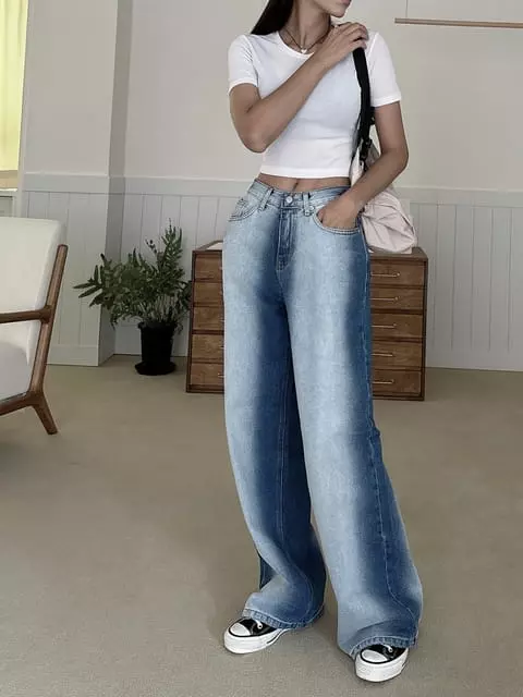 Vanilla - Korean Women Fashion - #womensfashion - 2377 Washing Jeans - 8