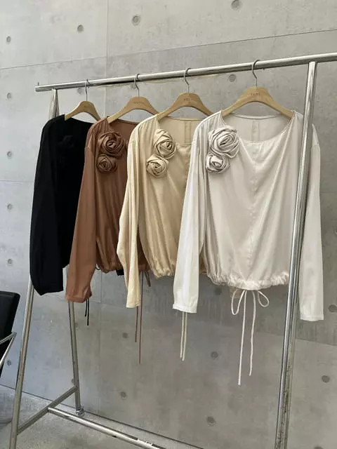 Verni - Korean Women Fashion - #momslook - Rose Blouse - 9