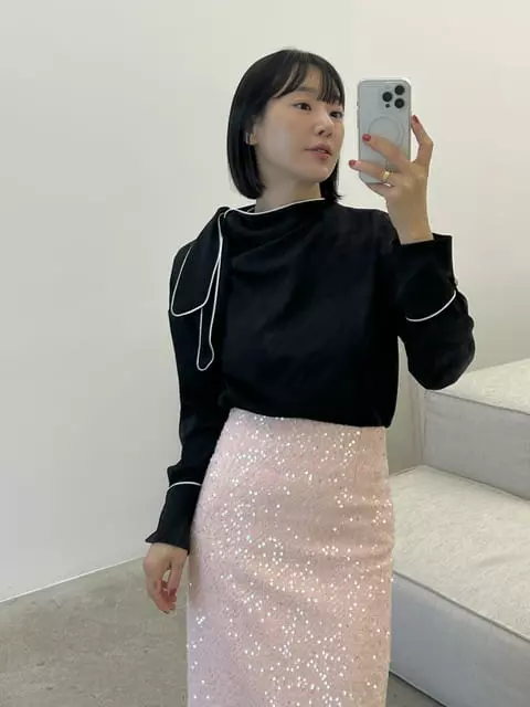 Verni - Korean Women Fashion - #restrostyle - Pping ST Blouse - 2