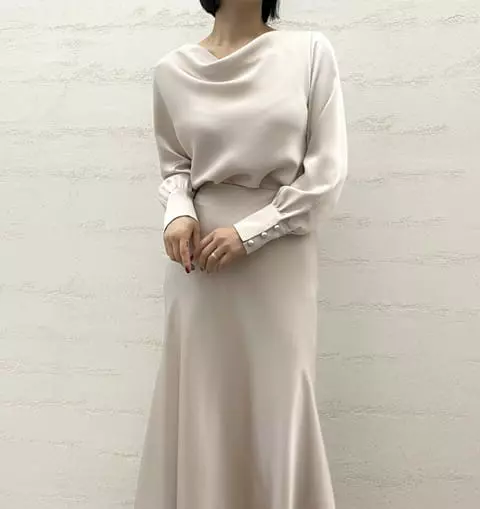 Verni - Korean Women Fashion - #shopsmall - Satinr Made Skirt - 2