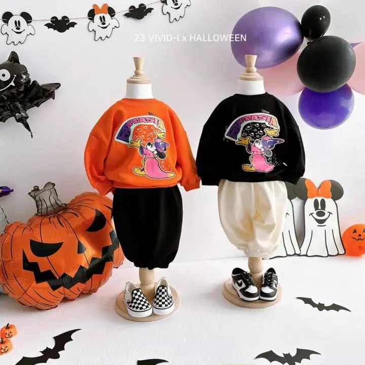 Vivid I - Korean Children Fashion - #childofig - Halloween M Sweatshirt - 12