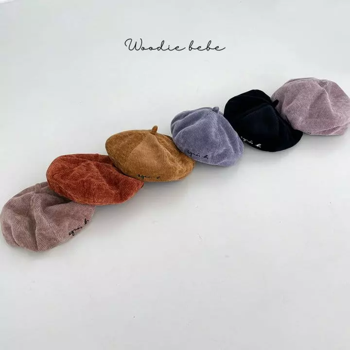 Woodie - Korean Children Fashion - #Kfashion4kids - Corduroy Beret Hat - 2