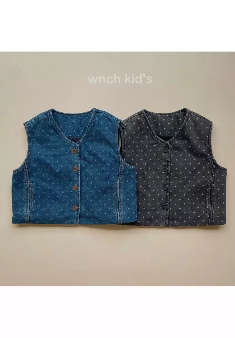 Wunch Kids - Korean Children Fashion - #fashionkids - Denim Vest - 12