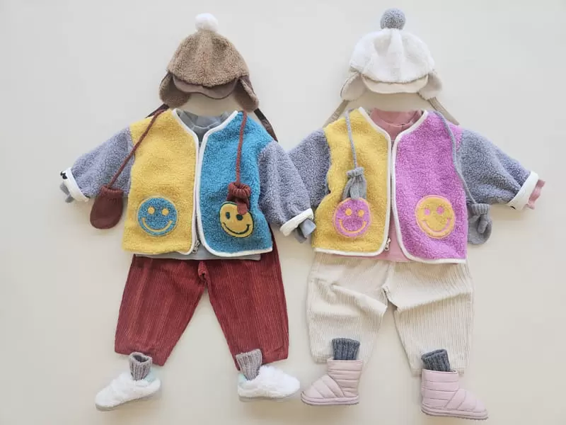 1St Blue - Korean Children Fashion - #Kfashion4kids - Smile Reversible Jumper - 10
