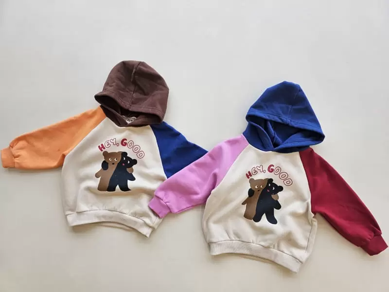 1St Blue - Korean Children Fashion - #childofig - Color Hoody Tee - 6
