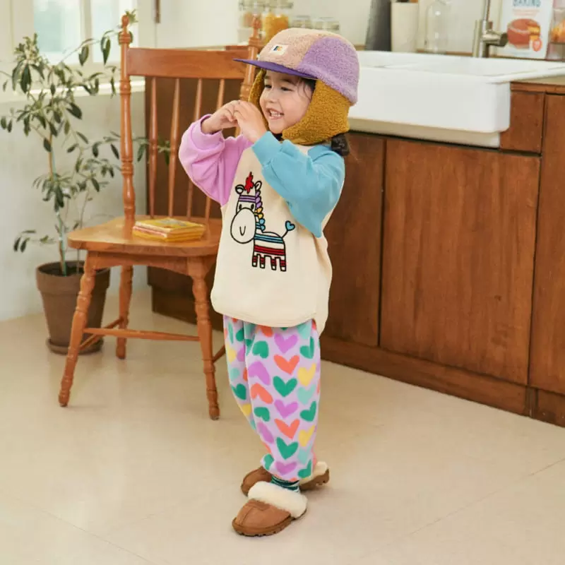 1St Blue - Korean Children Fashion - #childofig - Fleece Pants - 11