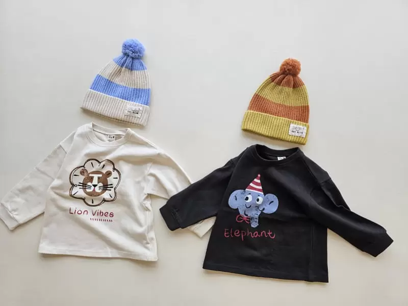 1St Blue - Korean Children Fashion - #discoveringself - Animal Tee - 3