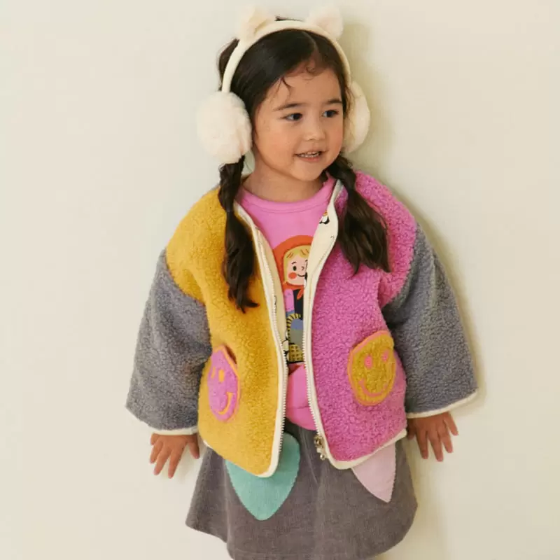 1St Blue - Korean Children Fashion - #discoveringself - Smile Reversible Jumper - 5