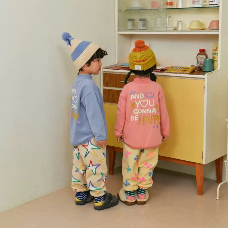 1St Blue - Korean Children Fashion - #kidsshorts - Happy Tee - 2